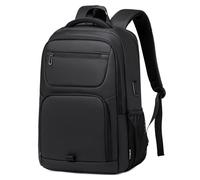 BJIAX 35L High Tech Waterproof Work College Commuter Computer Business Backpack for Men, Travel Laptop Backpack with USB Charging Port and Ergonomic Design Fits 15.6 Inch Tablet, Notebook