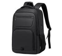 BJIAX Laptop Backpack for Men Business Backpack for Women 35L Black Travel Backpack with USB Charging Port Waterproof Computer Bag Gift Fits 15.6 Inch Laptop Tablet Notebook Black