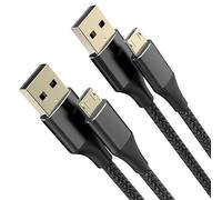 BJIDS 2-Pack Micro USB Cable Android Charger [10ft/3M], Micro USB Charger, usb a to micro cable for Android Nylon Compatible with Samsung Galaxy S6,J7 Edge Note 5, Kindle-black