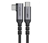 BJIDS USB C To USB C 3.1 Video Cable 1M,90 Degree Braid cable with 4K UHD Audio 100W PD Fast Charge and Data Syncing At Gen2 10Gbps High Speed for USB C iPad Pro,MacBook Pro,iMac,Surface Pro and More