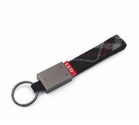 BJinegely Key Chains High Quantity Oxford Cloth Keychain Holder Titanium Scottish Metal Car Key Rings for Man and Women 1pcs, Black, 6.2*0.9*0.5inch
