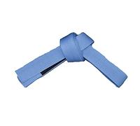 BJJ Belt Adult Size - Brazilian Jiu-Jitsu Belts 100% Cotton for Durable and Lightweight Design Competition Ready BJJ Gi Belts (A6 (360 cm), Blue)