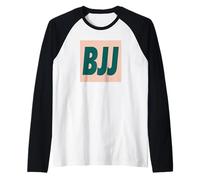 BJJ Brazilian Jiu-Jitsu Fan Art MMA Combat Sports Raglan Baseball Tee