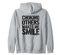 BJJ Choke Submission Meme Quote Zip Hoodie