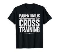 BJJ Dad Who Uses Parenting Cross Training Jiu Jitsu Humor T-Shirt