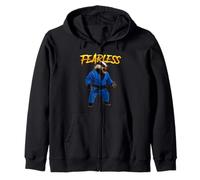 BJJ, Jiu Jitsu Honey badger - Fearless Master Zip Hoodie