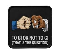 BJJ Patch - to Gi or Not to Gi Jiu Jitsu Embroidery - Funny Grappling Gift - Iron On/Sew On Martial Arts Gear - 75 mm Square