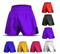 BJJ Shorts for Men - MMA Fight Shorts, No Gi, Jiu Jitsu, Grappling, Boxing, Kickboxing, Cage Fighting, UFC Training Shorts, Purple, 4X-Large