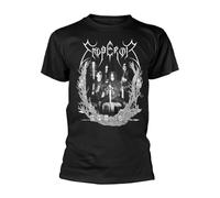 bjk3R4Y Emperor - Nightside Old School Black T-Shirt Front & Back Print Large