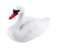 Bjklasggi Floating Fake Swans, Plastic Lifelike Decoys to Deter Geese, Swan Statue Decor Pond Bird Ornament Pond Goose Duck (Color : White)