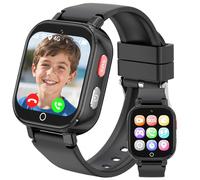 BJLBOJEY Kids Smart Watch for Boys Girls, 4G Kids Phone Watch with GPS Tracker Two Way Call Video Calling Voice Chat Class Mode Pedometer Games Alarm Clock, Smartwatches for 4-12 Year Olds Black
