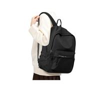 BJLFS Small Black School Backpack for Girls Women Waterproof High School Book Bag Cute Backpack for Men Teens Boys, Lightweight Simple Middle School Back Pack Daypack Gift