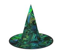 BJNGHKLN Abalone Nacre Print Halloween Witch Hat For Women Party Hat For Halloween Festivities Cosplay Costume Ensemble