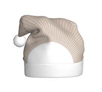 BJNGHKLN Abstract Geometric Print Santa Hat For Adults Festive Christmas Party Hat Xmas Holiday Decorations Hat