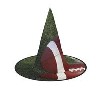 BJNGHKLN American Football Print Halloween Witch Hat For Women Party Hat For Halloween Festivities Cosplay Costume Ensemble