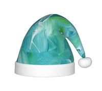 BJNGHKLN Blue Oil Paint Texture Print Christmas Hat For Kids Festive Christmas Party Hat Xmas Holiday Decorations Hat