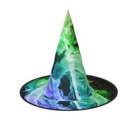 BJNGHKLN Colorful Music Notes Print Halloween Witch Hat For Women Party Hat For Halloween Festivities Cosplay Costume Ensemble