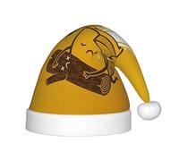 BJNGHKLN Cute Crying Chainsaw Print Christmas Hat For Kids Festive Christmas Party Hat Xmas Holiday Decorations Hat