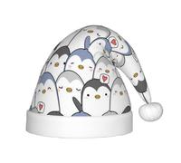 BJNGHKLN Cute Penguin Print Christmas Hat For Kids Festive Christmas Party Hat Xmas Holiday Decorations Hat
