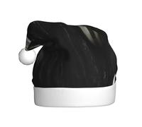 BJNGHKLN Grim-Reaper Print Santa Hat For Adults Festive Christmas Party Hat Xmas Holiday Decorations Hat