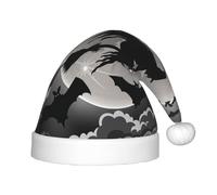 BJNGHKLN Halloween Witch Print Christmas Hat For Kids Festive Christmas Party Hat Xmas Holiday Decorations Hat