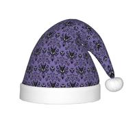 BJNGHKLN Haunted Mansion Print Christmas Hat For Kids Festive Christmas Party Hat Xmas Holiday Decorations Hat