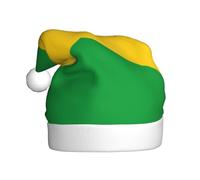BJNGHKLN Jamaica Flag Print Santa Hat For Adults Festive Christmas Party Hat Xmas Holiday Decorations Hat