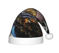 BJNGHKLN Las Vegas Night View Print Christmas Hat For Kids Festive Christmas Party Hat Xmas Holiday Decorations Hat