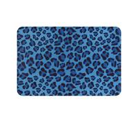 BJNGHKLN Leopard Skin Animal Printed Door Doormat Indoor Outdoor Washable Non-Slip Entrance Rug 40x60cm Flannel Floor Mat For Front/Bathroom/Kitchen/Patio
