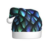 BJNGHKLN Magical Pattern Print Santa Hat For Adults Festive Christmas Party Hat Xmas Holiday Decorations Hat