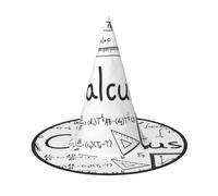 BJNGHKLN Math Geometry Geek Calculus Print Halloween Witch Hat For Women Party Hat For Halloween Festivities Cosplay Costume Ensemble