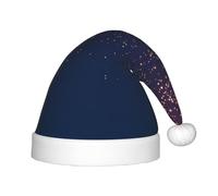 BJNGHKLN Navy Blue Heavens And Stars Print Christmas Hat For Kids Festive Christmas Party Hat Xmas Holiday Decorations Hat