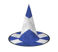 BJNGHKLN Scottish Print Halloween Witch Hat For Women Party Hat For Halloween Festivities Cosplay Costume Ensemble