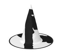 BJNGHKLN Taekwondo Martial Arts Print Halloween Witch Hat For Women Party Hat For Halloween Festivities Cosplay Costume Ensemble