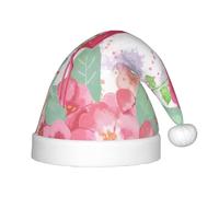 BJNGHKLN Two Red Flamingos Print Christmas Hat For Kids Festive Christmas Party Hat Xmas Holiday Decorations Hat
