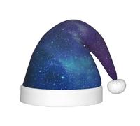 BJNGHKLN Universe With Stars And Galaxy Interstellar Print Christmas Hat For Kids Festive Christmas Party Hat Xmas Holiday Decorations Hat