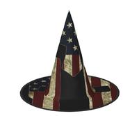 BJNGHKLN Usa Flag American Spartan Print Halloween Witch Hat For Women Party Hat For Halloween Festivities Cosplay Costume Ensemble