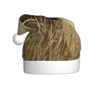 BJNGHKLN White Tailed Deer Print Santa Hat For Adults Festive Christmas Party Hat Xmas Holiday Decorations Hat