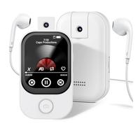 BJNN 64GB MP3 Player Bluetooth 5.4, Ultra Slim Music Player IPS Colour Screen, Mini Music Player with Photo Viewer, Video Play, FM Radio, Voice Recorder, E-Book Reader, Sports, White