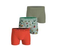 Björn Borg 3 Pack Cotton Stretch Boxers - Olive / Orange / Green Graphic