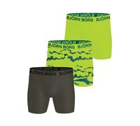 Björn Borg 3 Pack Sports Microfiber Boxers - Bright Green / Print / Olive