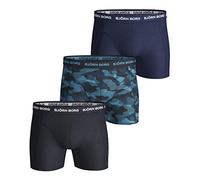 Björn Borg | Bjorn Borg Cotton Stretch Boxer 3P, Boxer Briefs for Men, Multi-Packs Available Sammy, Total Eclipse, S
