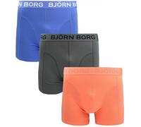 Björn Borg Boxer Shorts Pack of 3 Multicoloured - Men - Size Body Fit, Blue, black, orange, L
