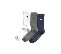 Björn Borg Core Crew Socks 3-Pack - Men's Cotton Blend Sports Socks (UK, Alpha, M, Regular, Regular, White/Green/Navy)