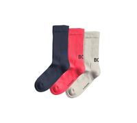 Björn Borg Core Crew Socks 3-Pack - Men's Soft Recycled Polyamide Sports Socks (UK, Alpha, M, Regular, Regular, White, Pink, Navy Blue)