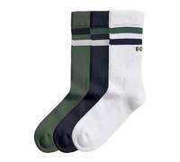 Björn Borg Double Stripe Ankle Crew Sports Socks Men - Dark Blue, Multicoloured, Size 36-40