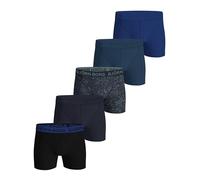 Björn Borg Men's Boxer Briefs 5 Pack - Cotton Stretch Underwear with Logo Waistband, Mid-Rise Fit, Breathable Fabric (UK, Alpha, L, Regular, Regular, Black, Blue, Navy, Print)