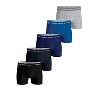Bjorn Borg Men's 5-Pack Cotton Stretch Boxer Trunks, Blue Depths - Black/Blue/Black/Navy - Size: 32/30/31