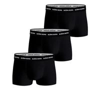 Björn Borg Men's Cotton Stretch Trunks 3-Pack - Soft Breathable Underwear with Logo Waistband (UK, Alpha, M, Regular, Regular, Black)