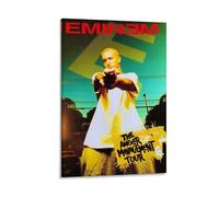 BJOHVPPS EminemPeople Poster Actor Music Singer Classic Star Portrait Poster Athlete Living Room Office Living Room Decoration08x12inch(20x30cm) Frame-style-25